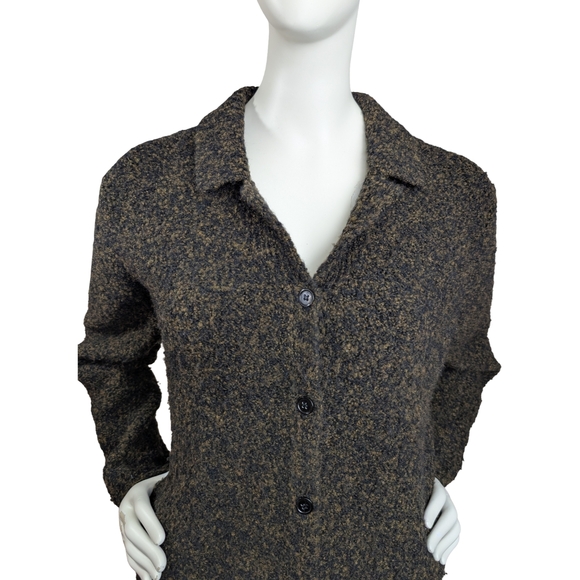 Deane & White Vintage Wool Blend Bouclé Button-Front Cardigan | Women’s S - Picture 2 of 7
